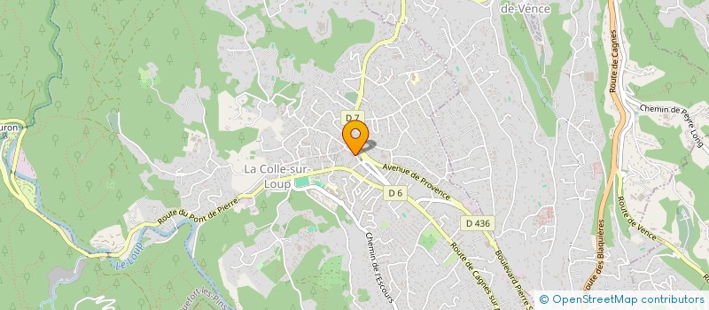 localisation de l'entreprise MAISON DES ARTS à LA COLLE-SUR-LOUP