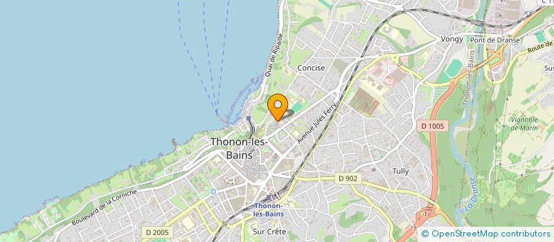 localisation de l'entreprise MAISON DES ARTS DU LEMAN-THONON-EVIAN-PUBLIER à THONON-LES-BAINS