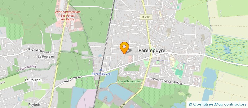 localisation de l'entreprise MAISON DES ASSISTANTES MATERNELLES LES CALINS DE LA LUNE  PAREMPUYRE