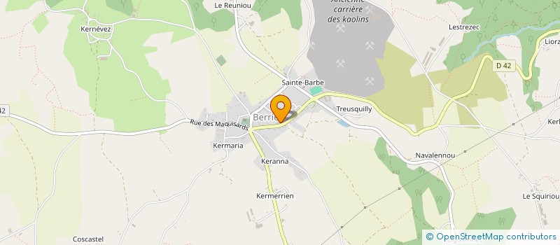 localisation de l'entreprise MAISON DES ASSITANT(E)S MATERNEL(LE)S DES MONTS D'ARREE DE BERRIEN  BERRIEN