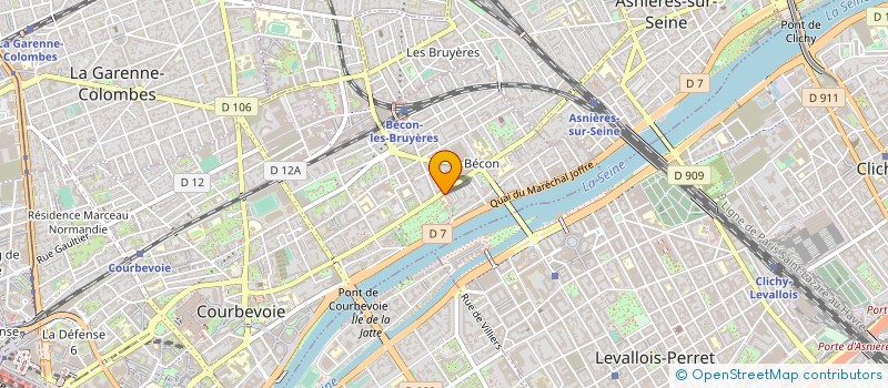localisation de l'entreprise MAISON DES ASSOCIATIONS à COURBEVOIE