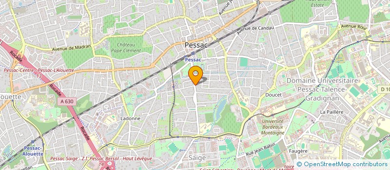 localisation de l'entreprise MAISON DES ASSOCIATIONS à PESSAC