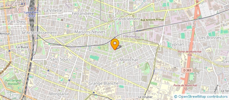 localisation de l'entreprise MAISON DES ASSOCIATIONS DES SOURDS DE LYON  LYON