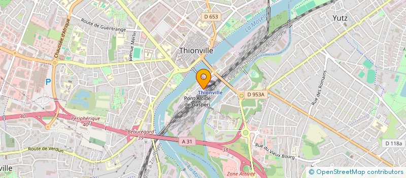 localisation de l'entreprise MAISON DES ASSOCIATIONS R QUENEAU  THIONVILLE