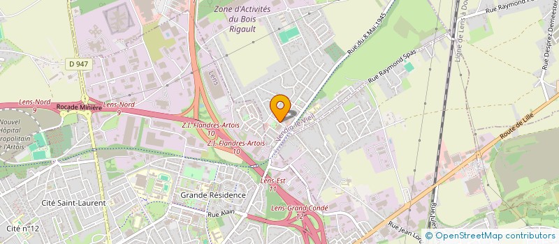 localisation de l'entreprise MAISON DES ASSOCIATIONS - RENCONTRE DE JEUNES - DETENTE ET LOISIRS à VENDIN-LE-VIEIL