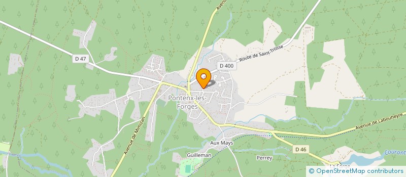localisation de l'entreprise MAISON DES BATELIERS  PONTENX-LES-FORGES