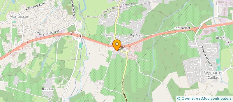 localisation de l'entreprise MAISON DES BORDEAUX ET BORDEAUX SUPERIEUR  BEYCHAC-ET-CAILLAU