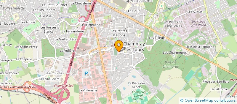 localisation de l'entreprise MAISON DES CASTORS  CHAMBRAY-LES-TOURS