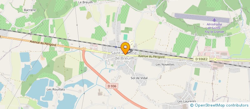 localisation de l'entreprise MAISON DES CHAUDOUDOUX à SAINT-ANTOINE-DE-BREUILH