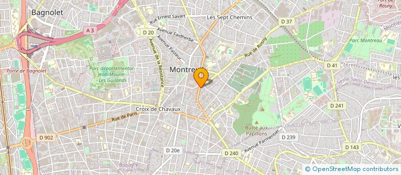localisation de l'entreprise MAISON DES COMBATTANTS ET DE LA MEMOIRE à MONTREUIL