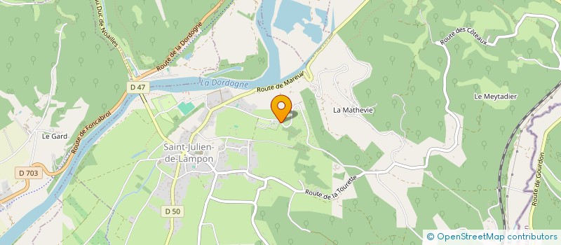localisation de l'entreprise MAISON DES CONTES DU PERIGORD  SAINT-JULIEN-DE-LAMPON