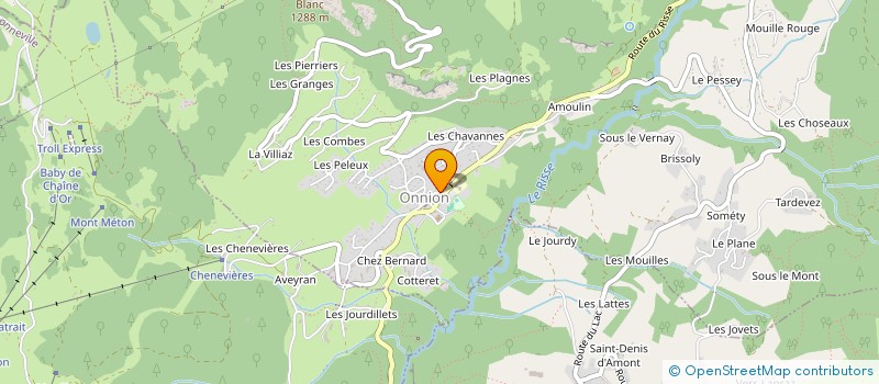 localisation de l'entreprise MAISON DES DOUCEURS  ONNION