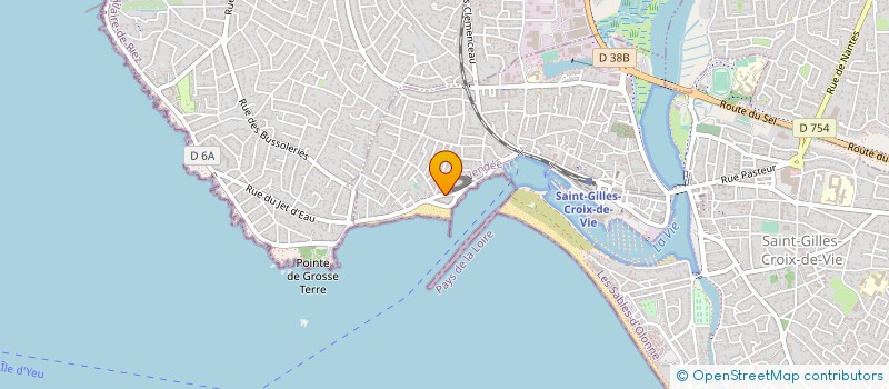localisation de l'entreprise MAISON DES ECRIVAINS DE LA MER à SAINT-GILLES-CROIX-DE-VIE