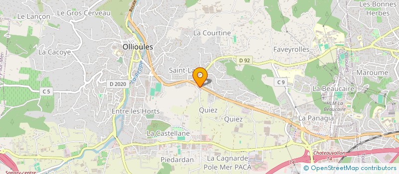 localisation de l'entreprise MAISON DES ENCHERES VOLONTAIRES à SIX-FOURS-LES-PLAGES