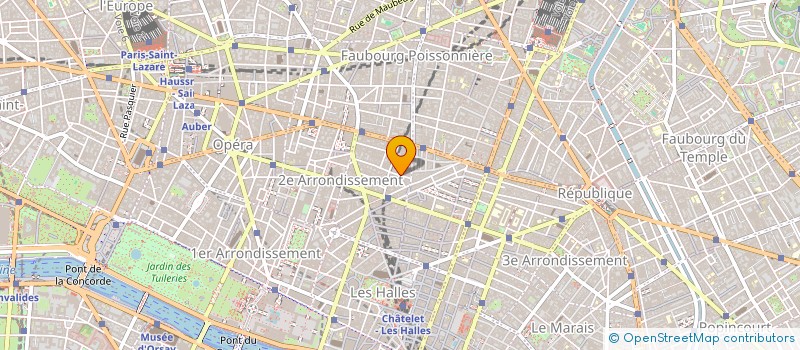 localisation de l'entreprise MAISON DES ETOFFES  PARIS