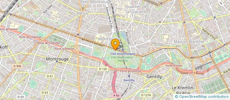 localisation de l'entreprise MAISON DES ETUDIANTS CANADIENS à PARIS