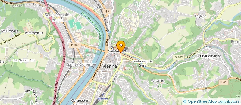 localisation de l'entreprise MAISON DES ETUDIANTS DE VIENNE  VIENNE