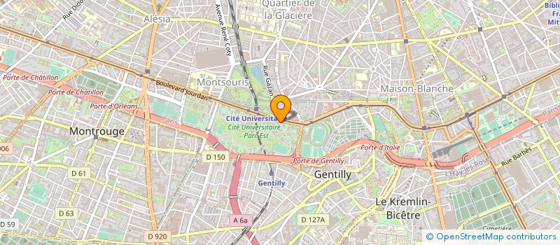 localisation de l'entreprise MAISON DES ETUDIANTS SUEDOIS à PARIS