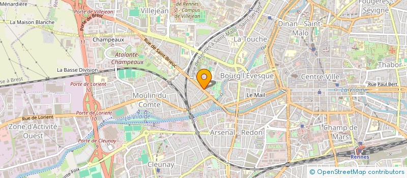 localisation de l'entreprise MAISON DES FAMILLES SAINT-JACQUES DE LA LANDE, BASSIN RENNAIS  SAINT-JACQUES-DE-LA-LANDE