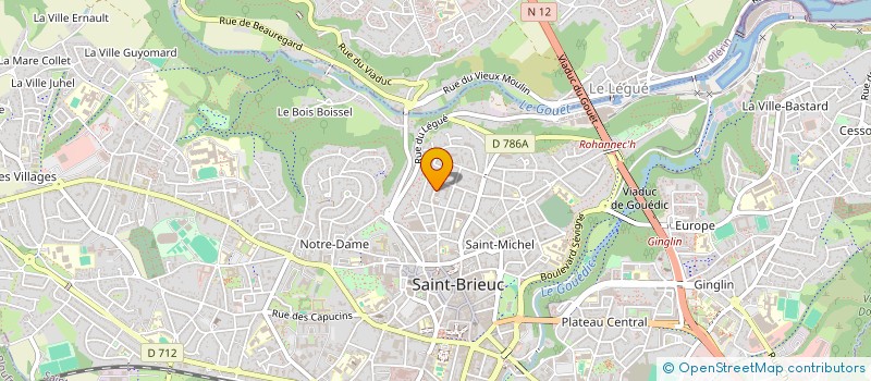 localisation de l'entreprise MAISON DES FEMMES DES COTES D'ARMOR à SAINT-BRIEUC