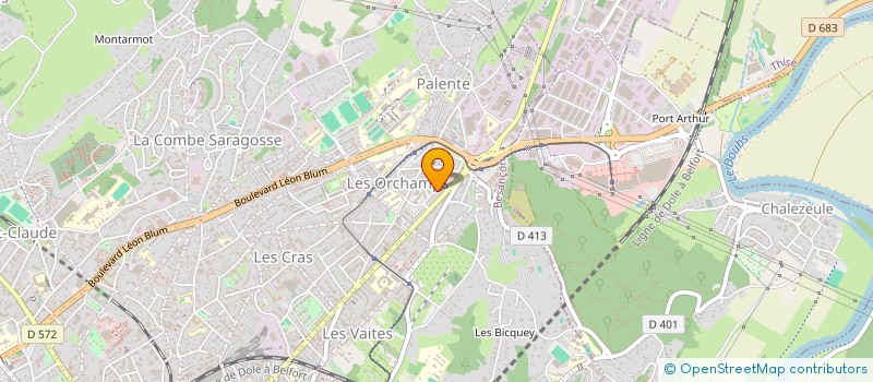 localisation de l'entreprise MAISON DES FEMMES POUR L'EGALITE à BESANCON