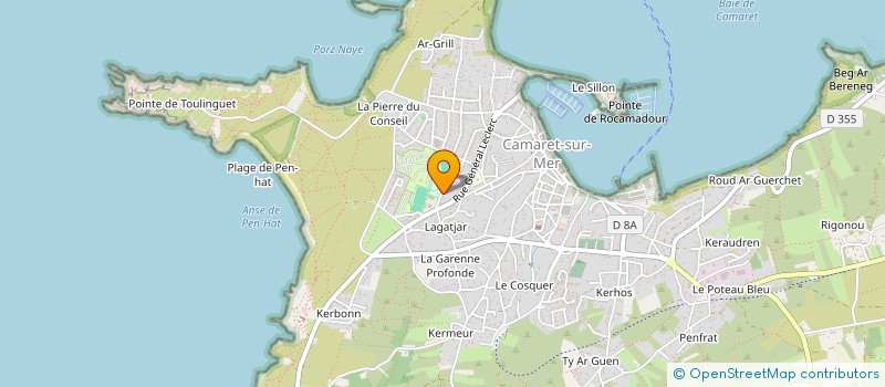 localisation de l'entreprise MAISON DES JEUNES à CAMARET-SUR-MER