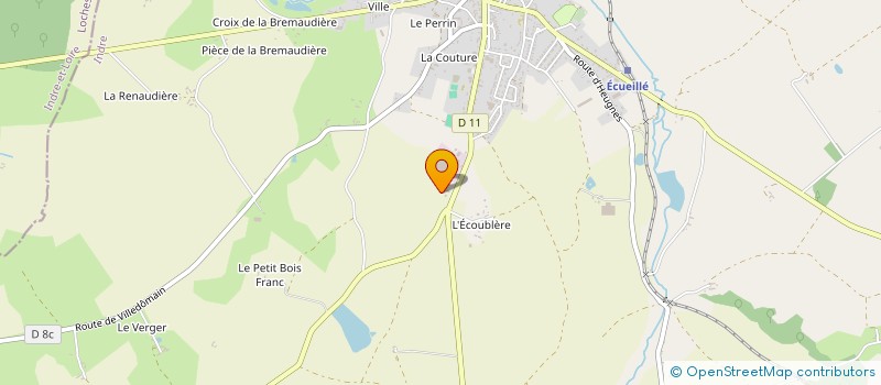 localisation de l'entreprise MAISON DES JEUNES à ECUEILLE