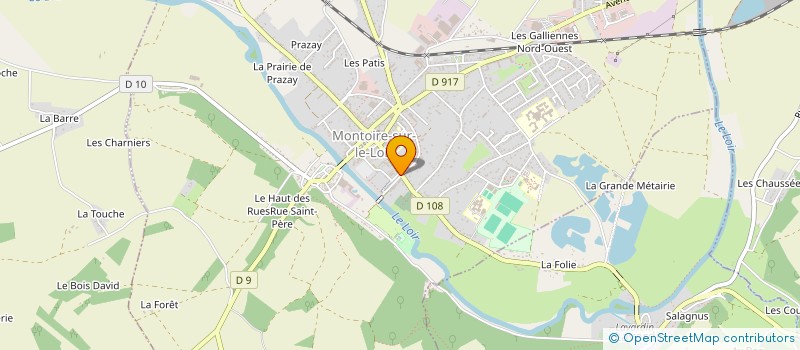 localisation de l'entreprise MAISON DES JEUNES à MONTOIRE-SUR-LE-LOIR