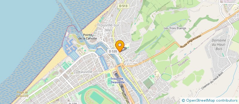 localisation de l'entreprise MAISON DES JEUNES  TROUVILLE-SUR-MER