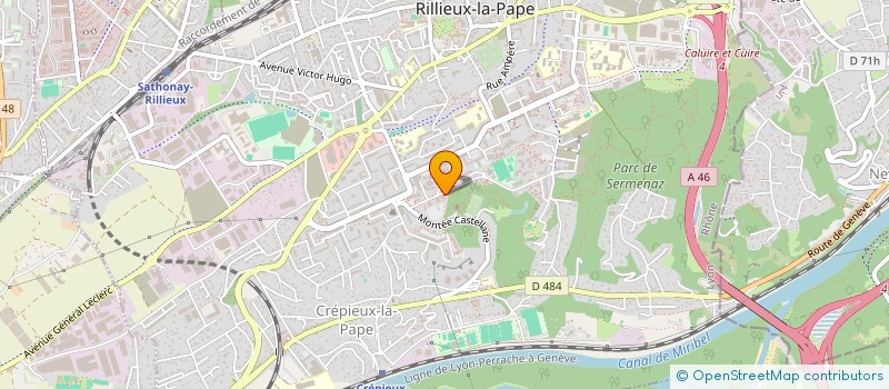 localisation de l'entreprise MAISON DES JEUNES & CULTURE O TOTEM à RILLIEUX LA PAPE
