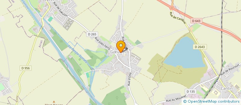 localisation de l'entreprise MAISON DES JEUNES DE GOEULZIN  GULZIN