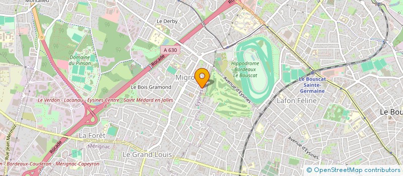 localisation de l'entreprise MAISON DES JEUNES DE LA CULTURE ET DES SPORTS à EYSINES