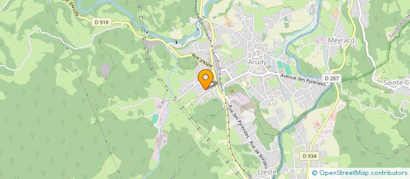 localisation de l'entreprise MAISON DES JEUNES DE LA VALLEE D'OSSAU à ARUDY