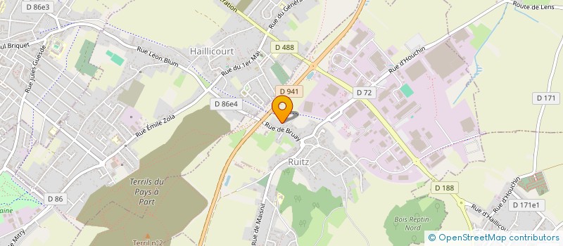 localisation de l'entreprise MAISON DES JEUNES DE RUITZ  RUITZ