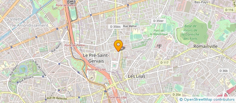 localisation de l'entreprise MAISON DES JEUNES DES LOISIRS à LE PRE-SAINT-GERVAIS