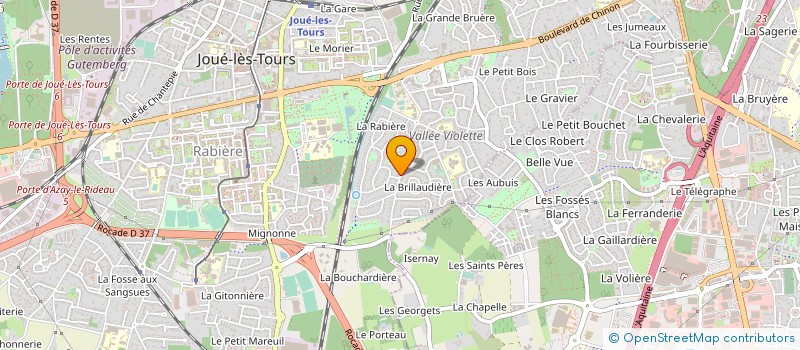 localisation de l'entreprise MAISON DES JEUNES ET CULTURE à JOUE-LES-TOURS