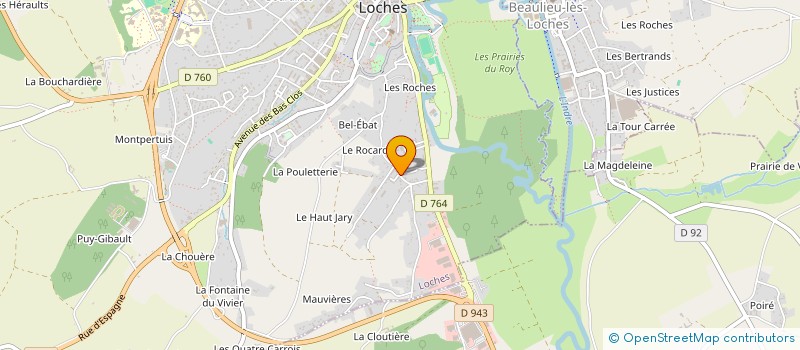 localisation de l'entreprise MAISON DES JEUNES ET CULTURE à LOCHES