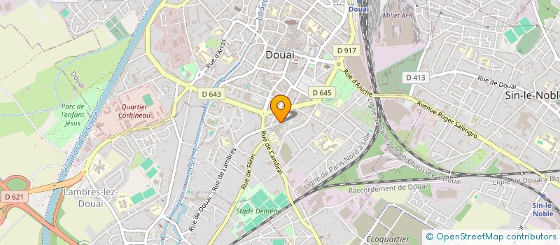 localisation de l'entreprise MAISON DES JEUNES ET CULTURE à DOUAI