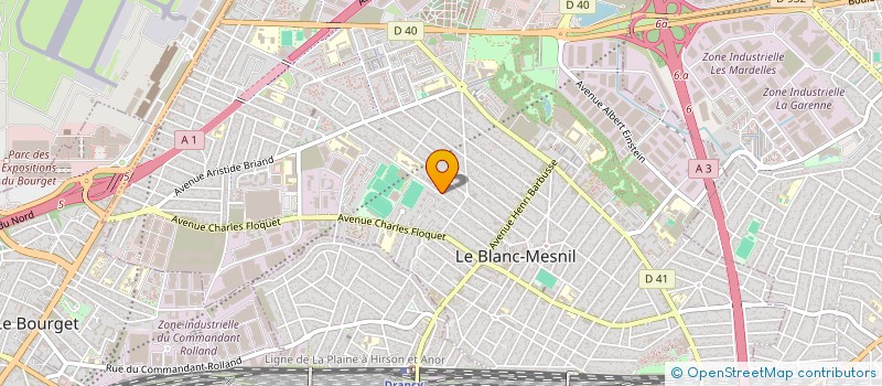localisation de l'entreprise MAISON DES JEUNES ET CULTURE à LE BLANC-MESNIL