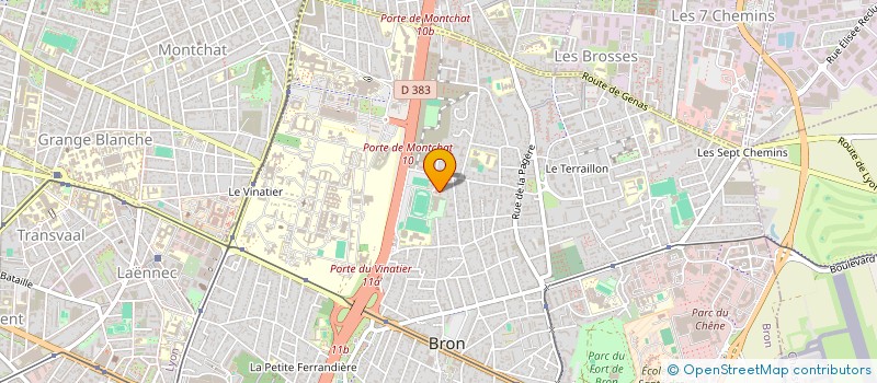 localisation de l'entreprise MAISON DES JEUNES ET CULTURE DE BRON à BRON