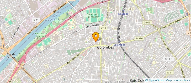 localisation de l'entreprise MAISON DES JEUNES ET CULTURE THEATRE à COLOMBES