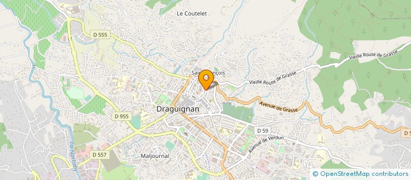 localisation de l'entreprise MAISON DES JEUNES ET DE LA CONVIVIALITE à DRAGUIGNAN