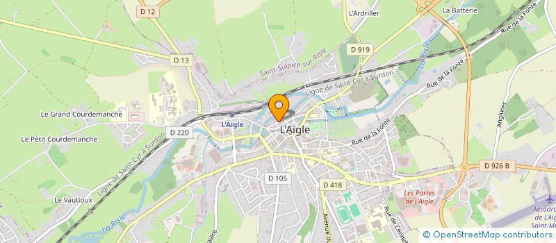 localisation de l'entreprise MAISON DES JEUNES ET DE LA CULTURE à L'AIGLE