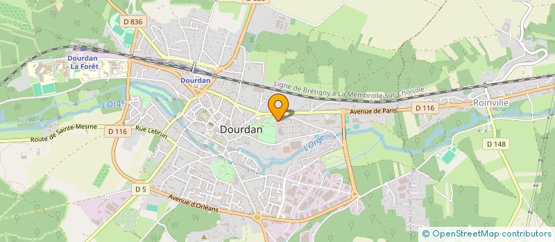 localisation de l'entreprise MAISON DES JEUNES ET DE LA CULTURE à DOURDAN