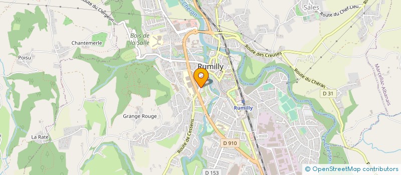 localisation de l'entreprise MAISON DES JEUNES ET DE LA CULTURE à RUMILLY