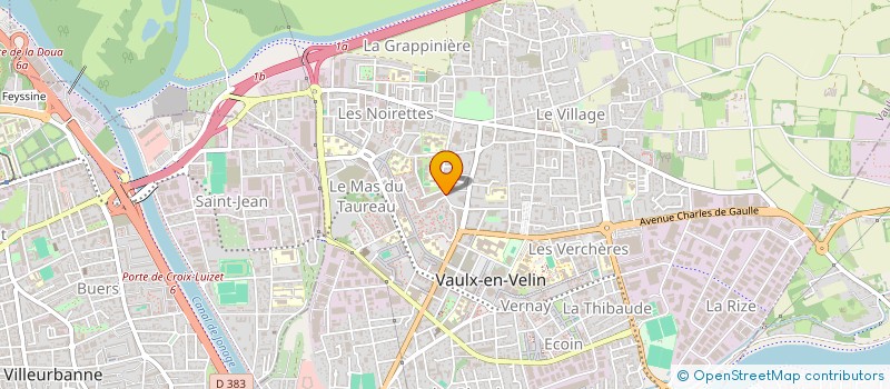 localisation de l'entreprise MAISON DES JEUNES ET DE LA CULTURE  VAULX-EN-VELIN