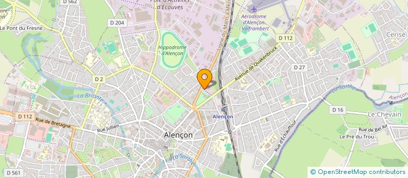 localisation de l'entreprise MAISON DES JEUNES ET DE LA CULTURE à ALENCON