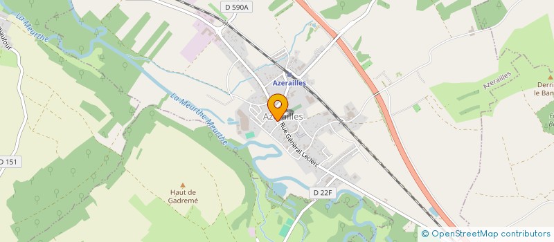 localisation de l'entreprise MAISON DES JEUNES ET DE LA CULTURE  AZERAILLES