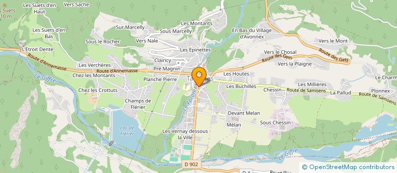 localisation de l'entreprise MAISON DES JEUNES ET DE LA CULTURE à TANINGES