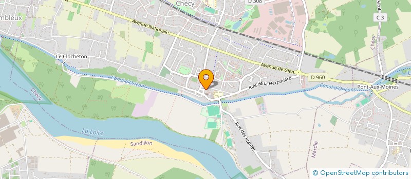 localisation de l'entreprise MAISON DES JEUNES ET DE LA CULTURE à CHECY